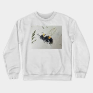 Bumbling bee, watercolor painting Crewneck Sweatshirt